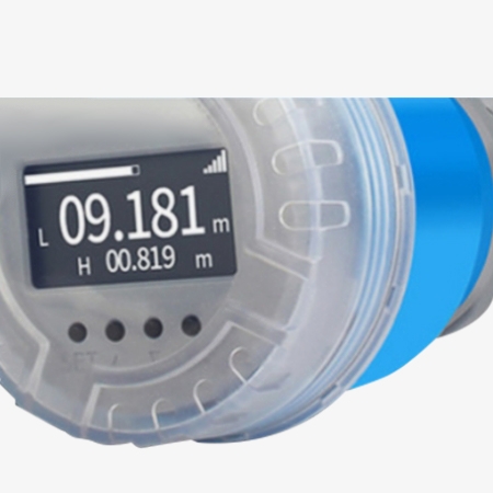 Ultrasonic water level meter display