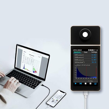UV light tester connect with computer