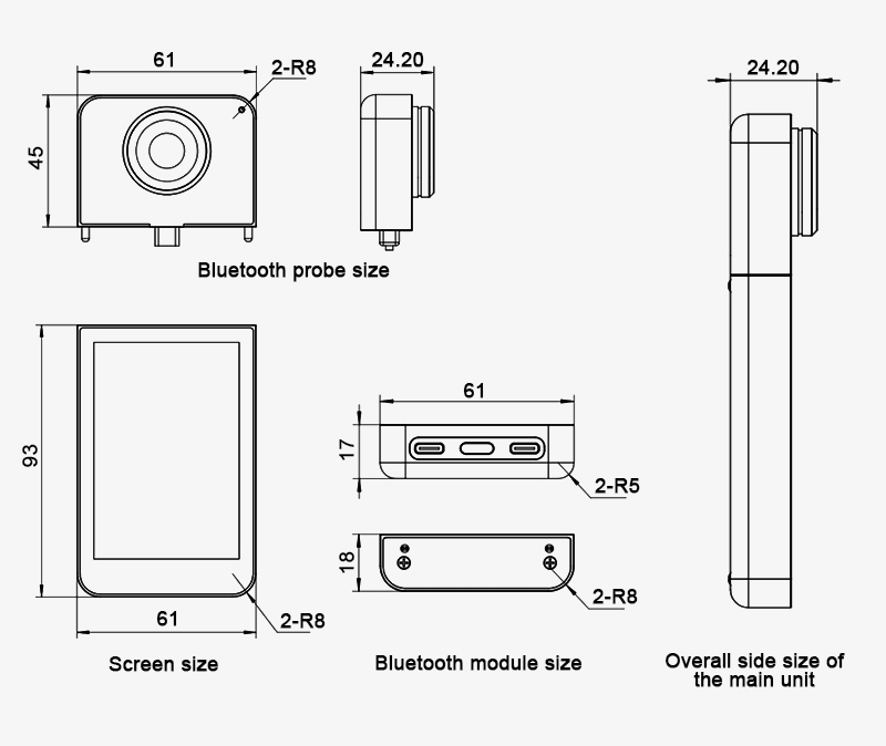 UV light tester size