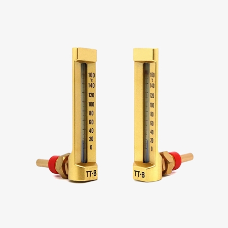 V-shape marine galss thermometer