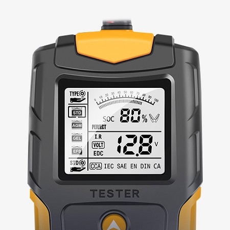 Vehicle battery tester details