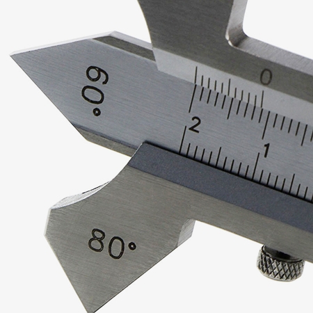 Vernier weld gauge clear laser markings