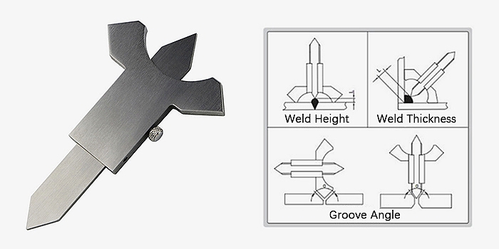 Vernier weld gauge usage