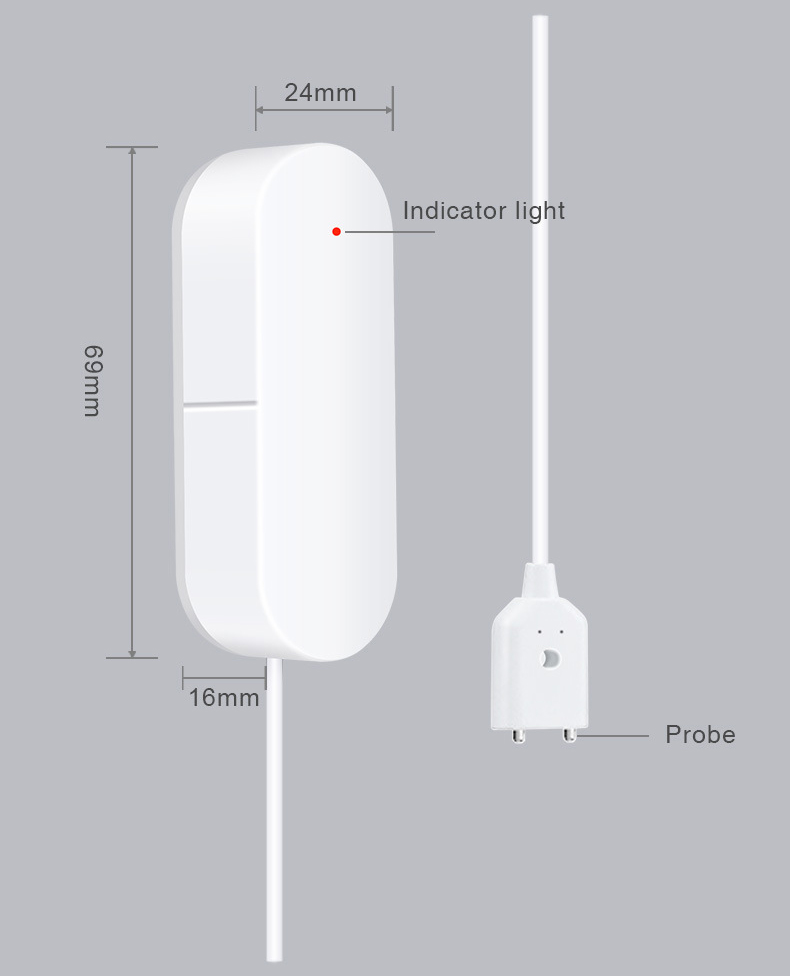 Wifi water leak detector dimension