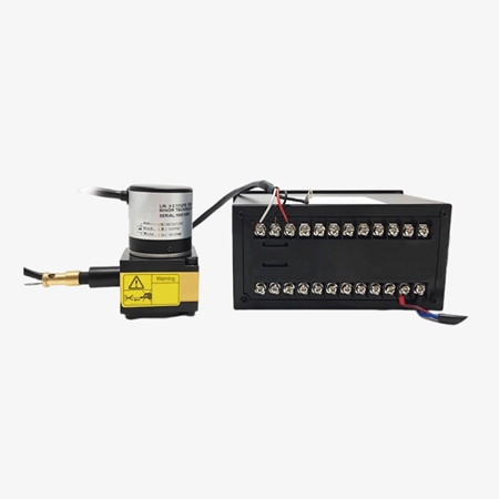 Wire displacement sensor using back image