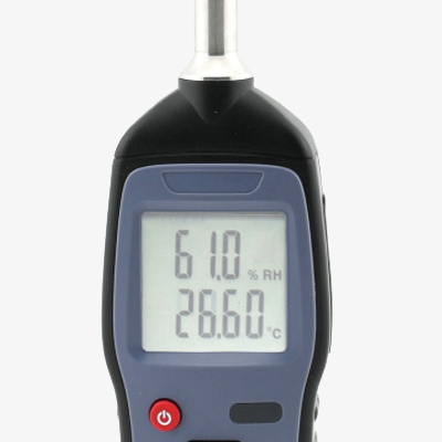 Wireless temperature and humidity data logger with display