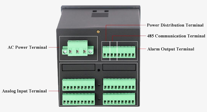 Wiring of 12 channel temperature data logger